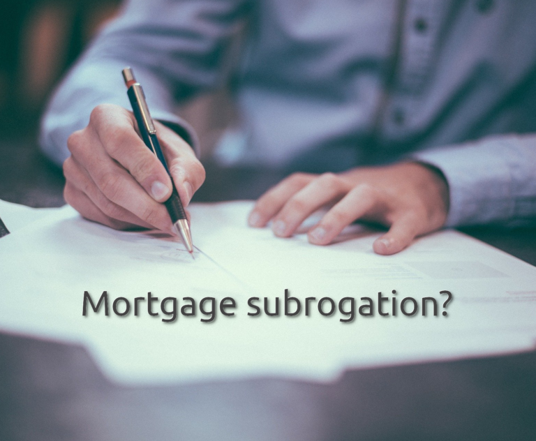 Mortgage subrogation