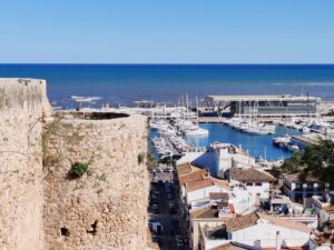 Turismo Comunidad Valenciana Denia vista Castillo