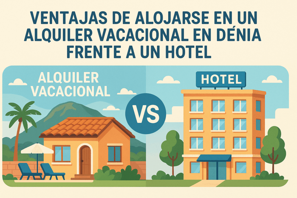 Ventajas de alojarse en un alquiler vacacional en Dénia frente a un hotel